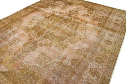 Vintage Teppich Braun Beige Rosa in 390x300cm (2 / 7)
