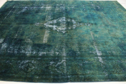 Vintage Teppich Grün Blau in 400x300cm (2 / 5)