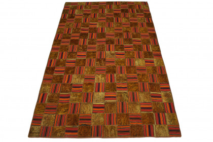 Patchwork Rug Red Curry in 280x180cm