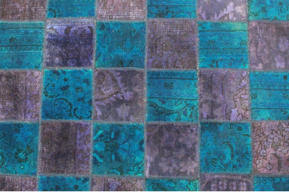 Patchwork Rug Blue in 200x140cm (3 / 3)