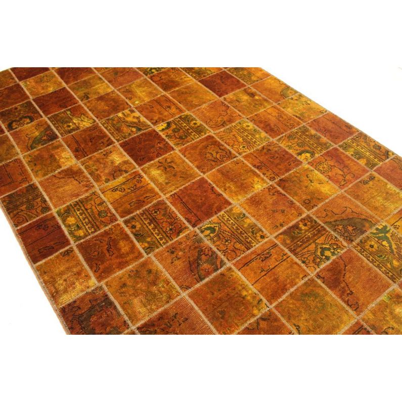 Patchwork Rug Orange in 240x160cm (1001-2559) - carpetido.de