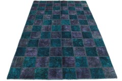 Patchwork Rug Purple Blue in 240x160cm