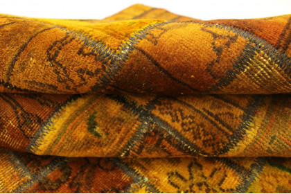 Patchwork Teppich Braun Curry in 250x160cm (4 / 4)