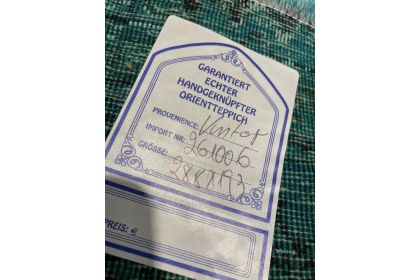 Carpetido Design Vintage Rug Dark Blue Blue in 290x190cm (7 / 7)