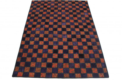 Patchwork Rug Red Purple in 250x170cm