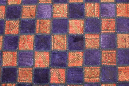 Patchwork Rug Red Purple in 250x170cm (3 / 4)