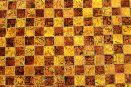 Patchwork Rug Red Curry in 250x160cm (4 / 4)