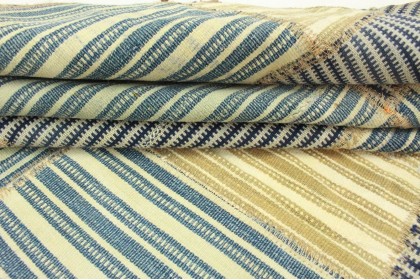 Kilim Patchwork Rug Blue Beige in 230x170cm (4 / 10)