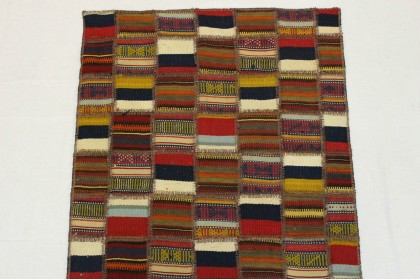 Kelim Patchwork Teppich Läufer in 290x70cm (5 / 8)