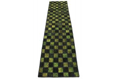 Patchwork Teppich Läufer Grün in 320x80cm