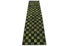 Patchwork Rug Runner Green in 320x80cm