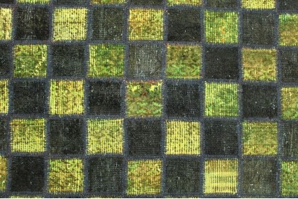 Patchwork Rug Runner Green in 320x80cm (2 / 9)