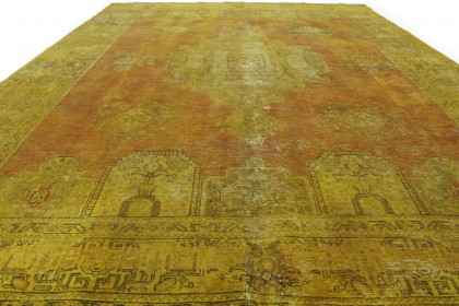 Vintage Teppich Orange Gold in 400x290cm (2 / 4)