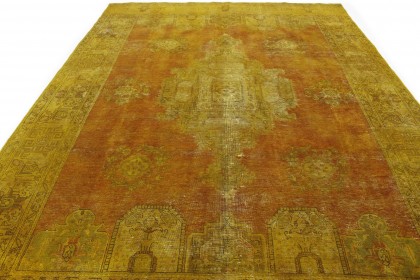 Vintage Teppich Orange Gold in 400x290cm (3 / 4)