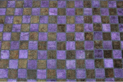 Patchwork Rug Purple Olive in 250x170cm (2 / 5)