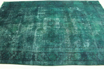 Vintage Teppich Grün Türkis in 310x200cm (9 / 11)