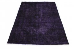 Vintage Teppich Lila Schwarz in 290x210cm