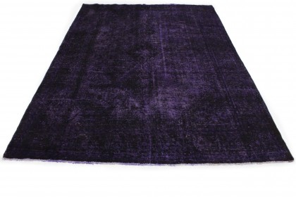 Vintage Teppich Lila Schwarz in 290x210cm (2 / 7)