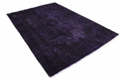 Vintage Teppich Lila Schwarz in 290x210cm (3 / 7)