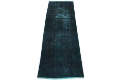 Vintage Teppich Blau in 290x90cm