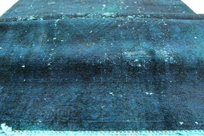 Vintage Teppich Blau in 290x90cm (5 / 8)