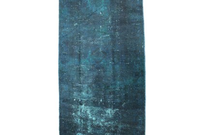 Vintage Teppich Blau in 290x90cm (8 / 8)