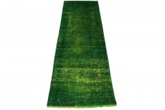 Vintage Rug Runner Green in 310x90cm
