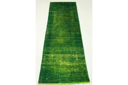 Vintage Teppich Läufer Grün in 310x90cm (4 / 9)