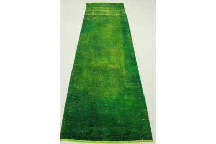 Vintage Teppich Läufer Grün in 310x90cm (6 / 9)