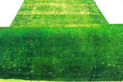 Vintage Teppich Läufer Grün in 310x90cm (7 / 9)