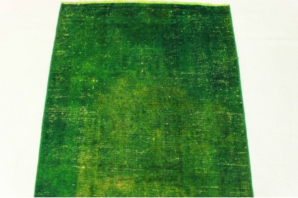 Vintage Teppich Läufer Grün in 310x90cm (8 / 9)