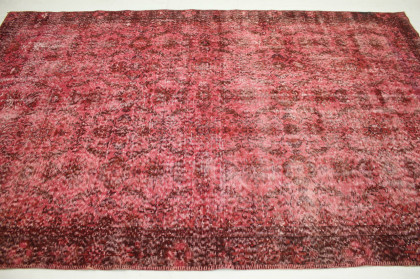 Vintage Teppich Rot Rosa in 290x180cm (3 / 3) Vintage Teppich Rot Rosa in 290x180cm (3 / 3)