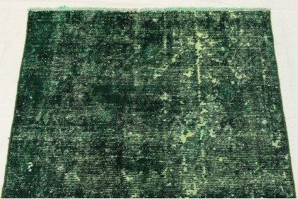 Vintage Teppich Läufer Grün in 260x100cm (3 / 8)