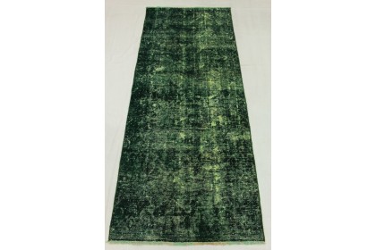 Vintage Teppich Läufer Grün in 260x100cm (6 / 8)