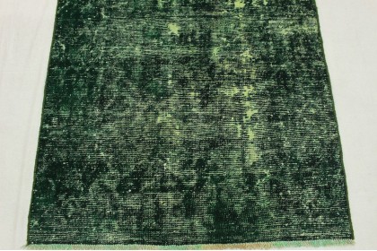 Vintage Teppich Läufer Grün in 260x100cm (7 / 8)