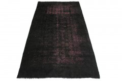 Vintage Rug Black Pink in 200x100cm