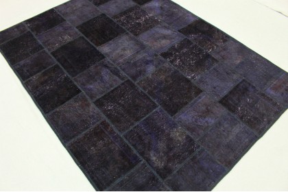 Patchwork Teppich Lila Violett in 200x150cm (3 / 6)