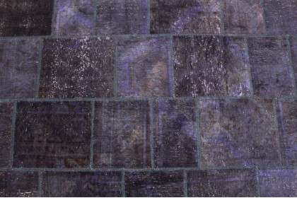 Patchwork Teppich Lila Violett in 200x150cm (4 / 6)