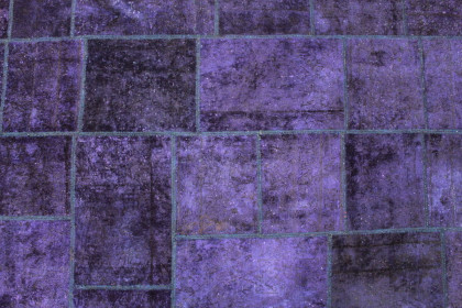 Patchwork Teppich Lila Violett in 240x170cm (2 / 6)