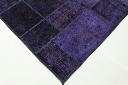 Patchwork Rug Purple Violet in 240x170cm (4 / 6)