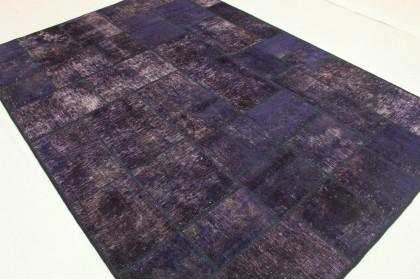 Patchwork Rug Purple Violet in 240x170cm (5 / 5)
