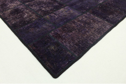 Patchwork Rug Purple Violet in 240x170cm (3 / 5)