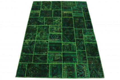 Patchwork Rug Green in 240x170cm