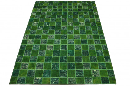 Patchwork Rug Green in 270x200cm