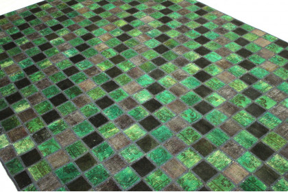 Patchwork Rug Green in 300x210cm (5 / 10)