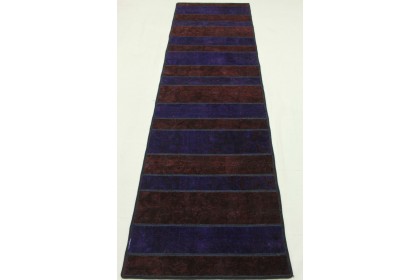 Patchwork Rug Runner Purple in 290x80cm (6 / 8)