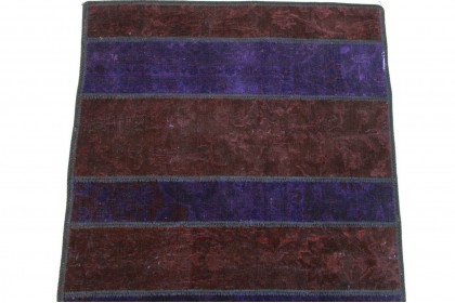 Patchwork Rug Runner Purple in 290x80cm (7 / 8)