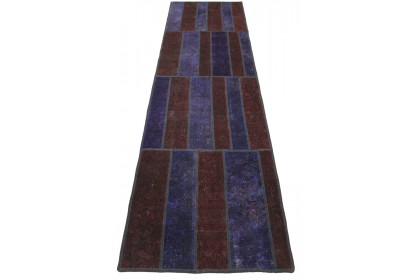 Patchwork Rug Runner Red Purple in 300x80cm