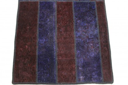 Patchwork Rug Runner Red Purple in 300x80cm (4 / 9)