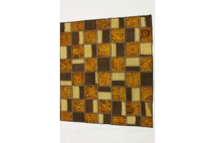 Patchwork Rug Runner Brown Rust in 230x90cm (6 / 10)